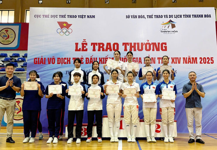 Hải Dương giành 2HCV, 4HCB, 5HCĐ tại Giải Vô địch trẻ đấu kiếm quốc gia 2025